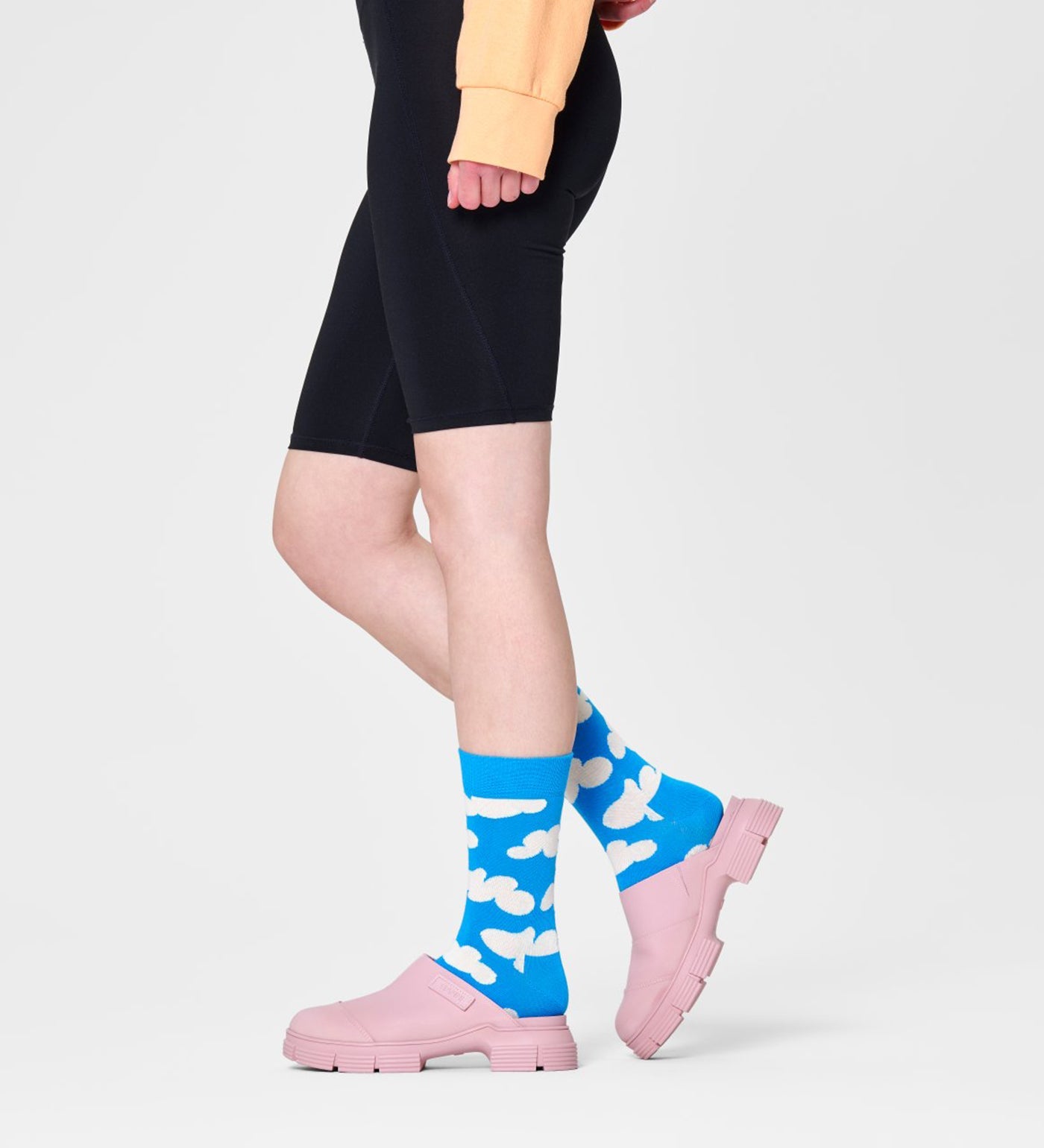 Happy Socks Unisex Cloudy Crew Length Socks for Women and Men