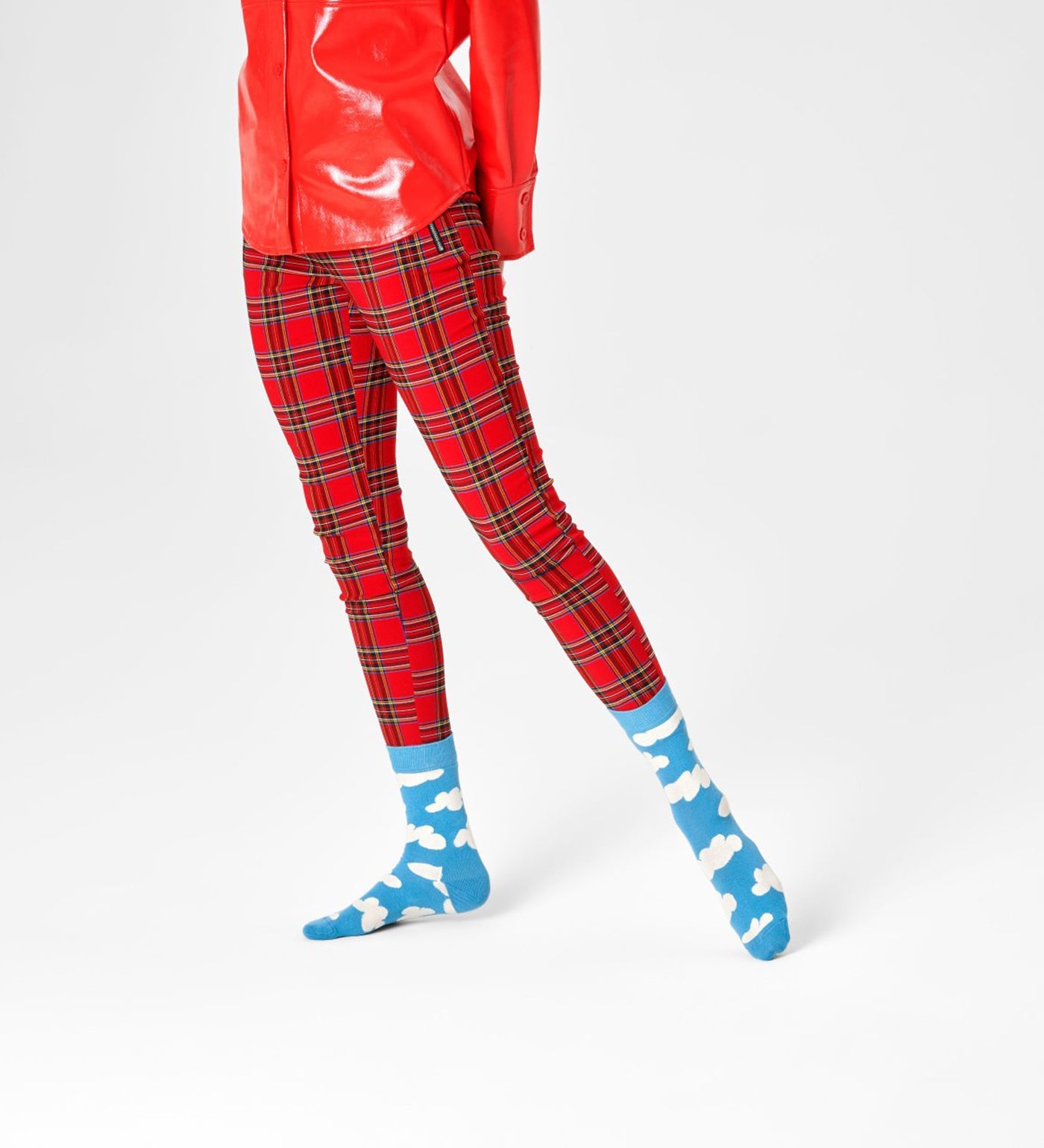 Happy Socks Unisex Cloudy Crew Length Socks for Women and Men