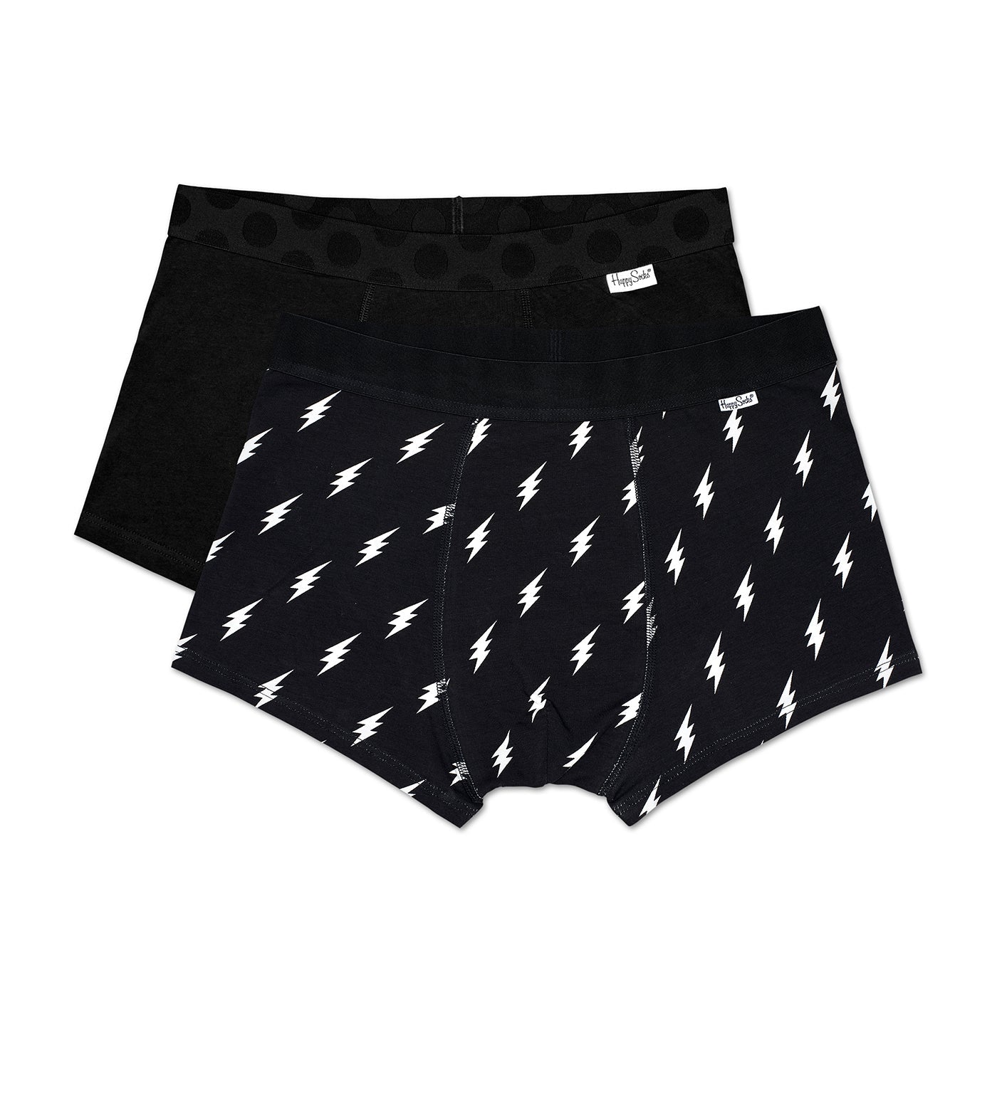 Brightly colored Happy Socks 2-Pack Flash Men's Trunks featuring vibrant patterns and a comfortable fit.