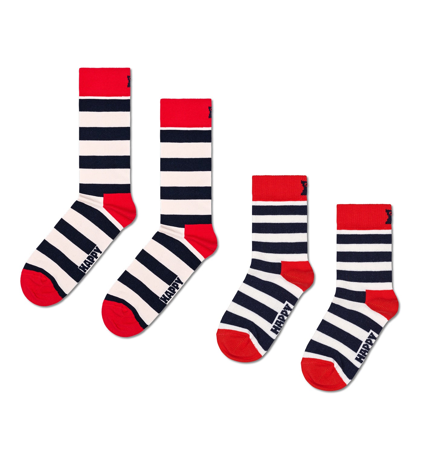 Mini & Me: Matching Stripe Sock Set for Kids & Adults