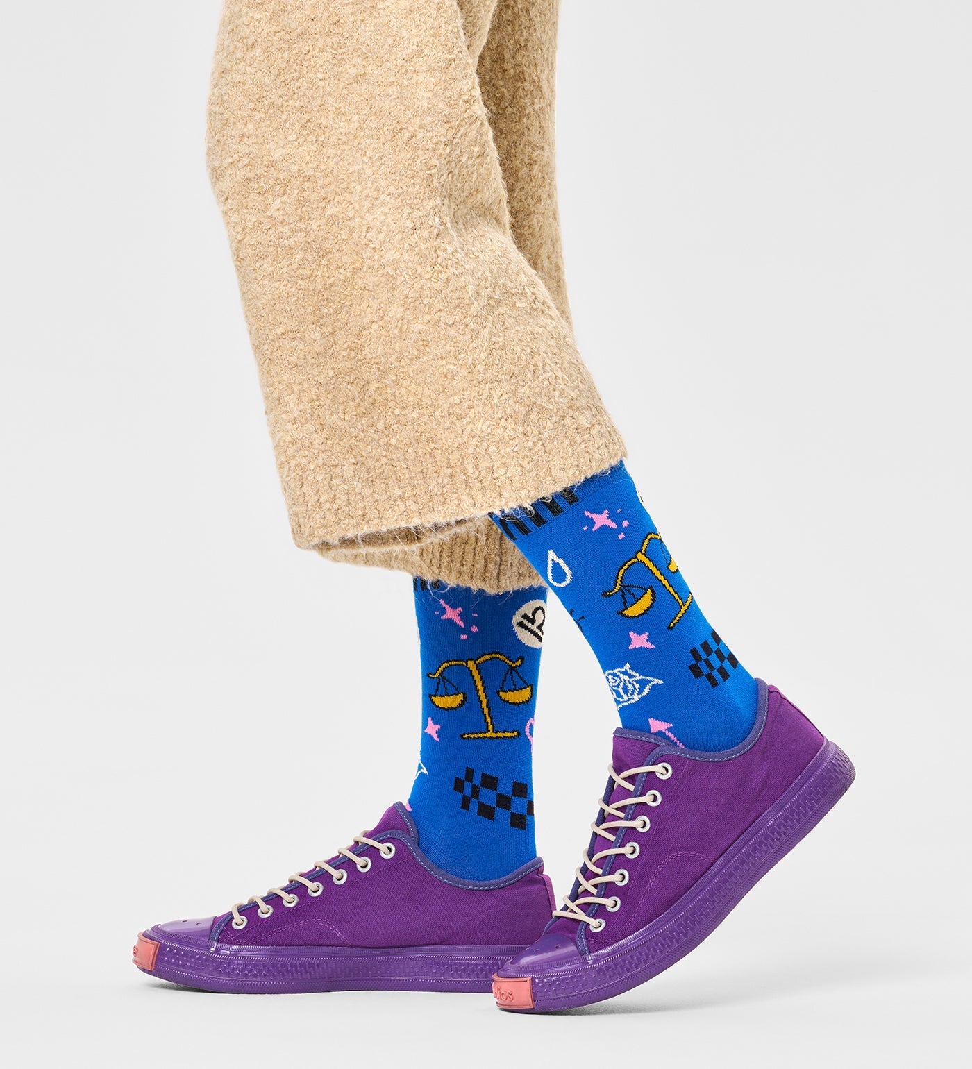 Happy Socks Unisex Libra Crew Length Socks for Women and Men