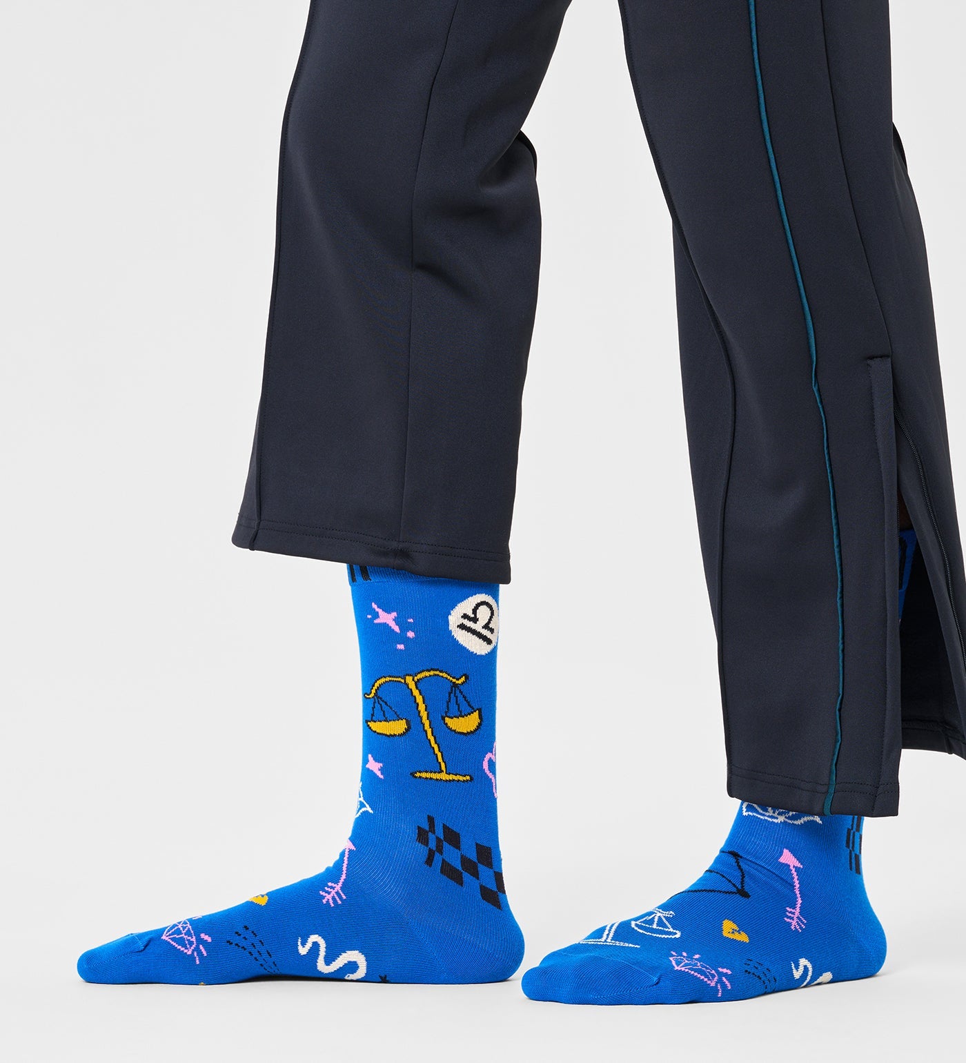 Happy Socks Unisex Libra Crew Length Socks for Women and Men