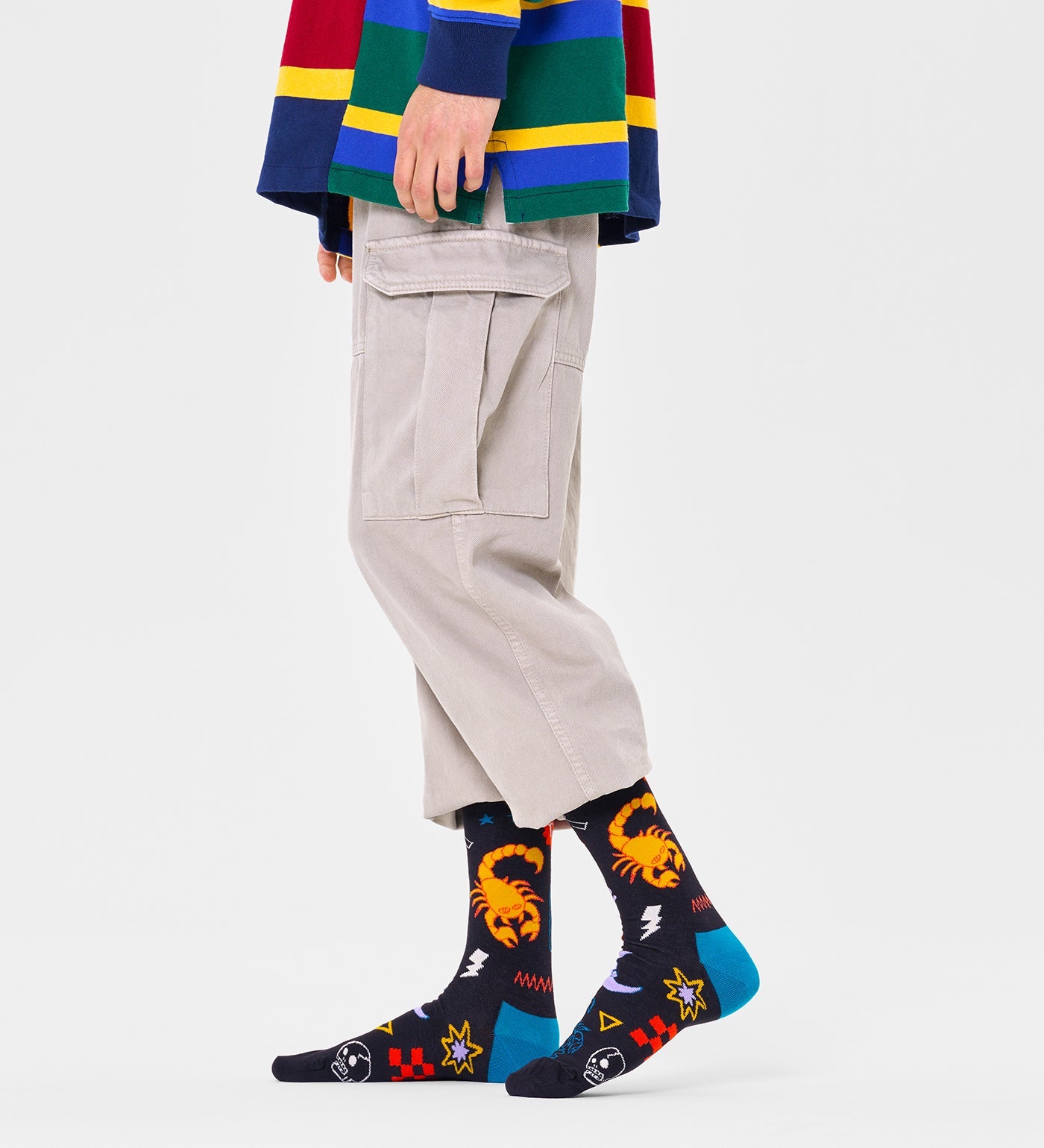 Happy Socks Unisex Scorpio Crew Length Socks for Women and Men