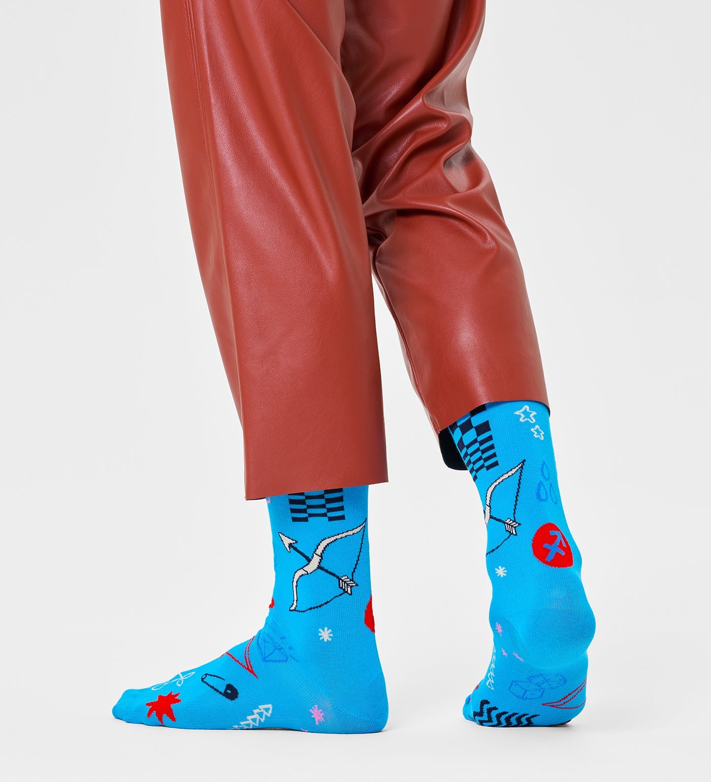 Happy Socks Unisex Sagittarius Crew Length Socks for Women and Men