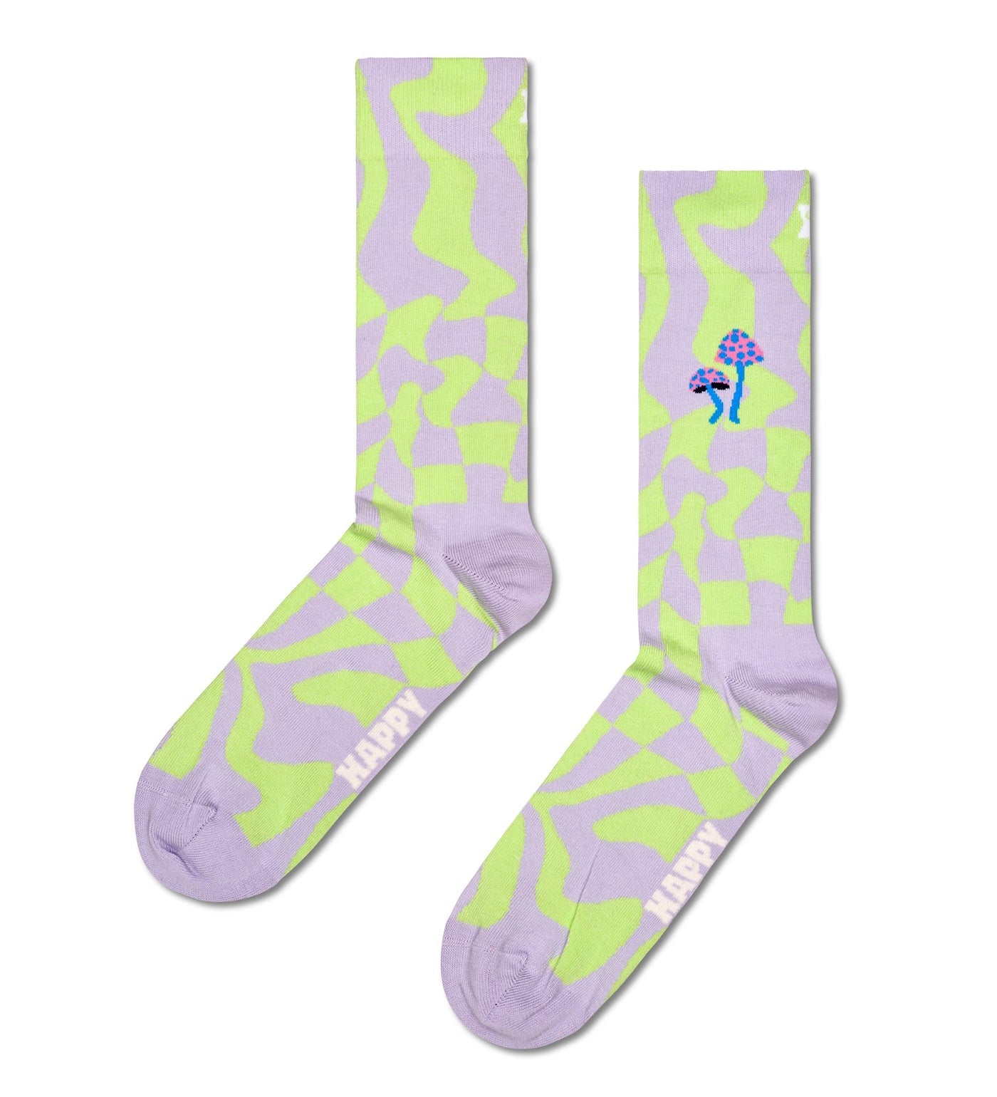 Colorful Happy Socks Unisex 4-Pack featuring whimsical Wonderland designs, perfect for women and men. Great gift set!