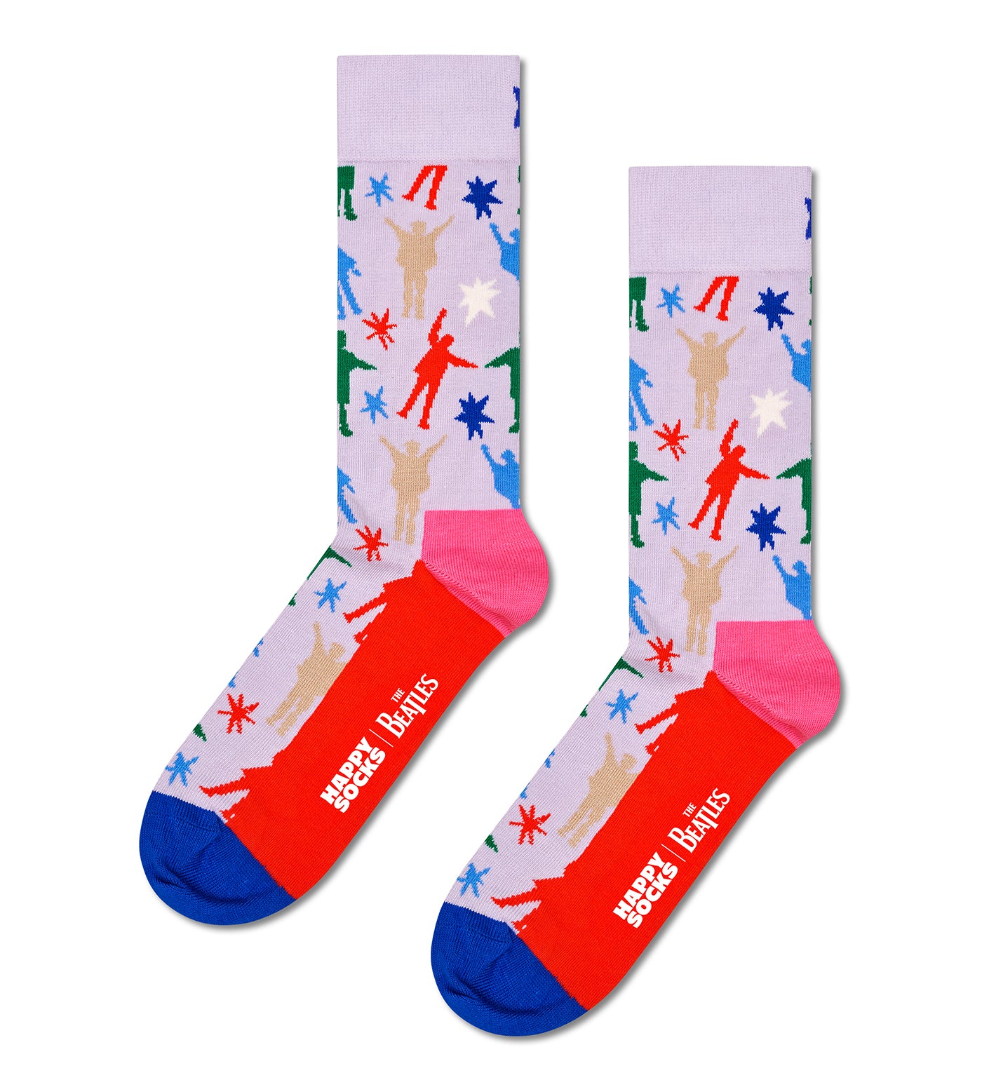 Happy Socks Unisex The Beatles 3-Pack Crew Length Socks Gift Set for Women and Men