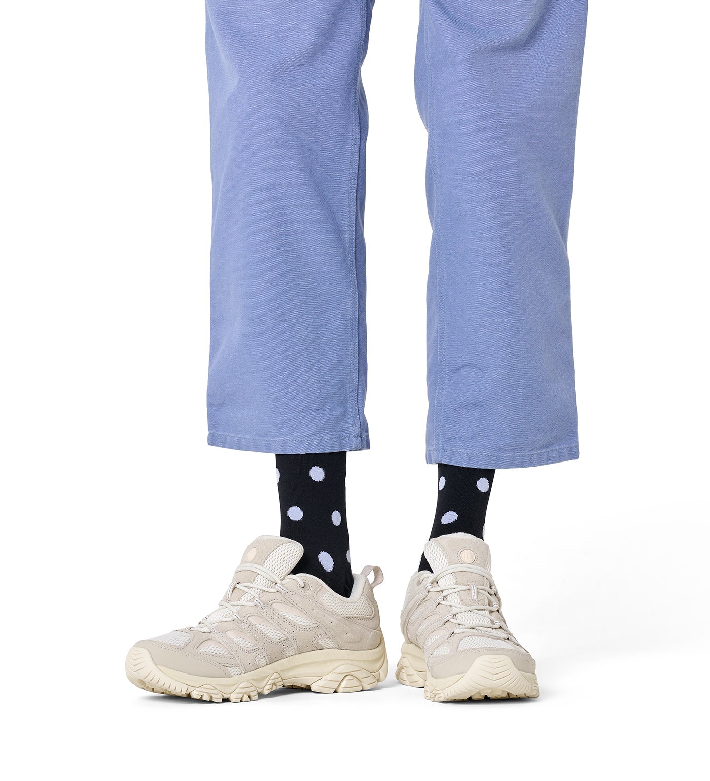 Happy Socks Unisex LITE Dot Crew Length Socks for Women and Men