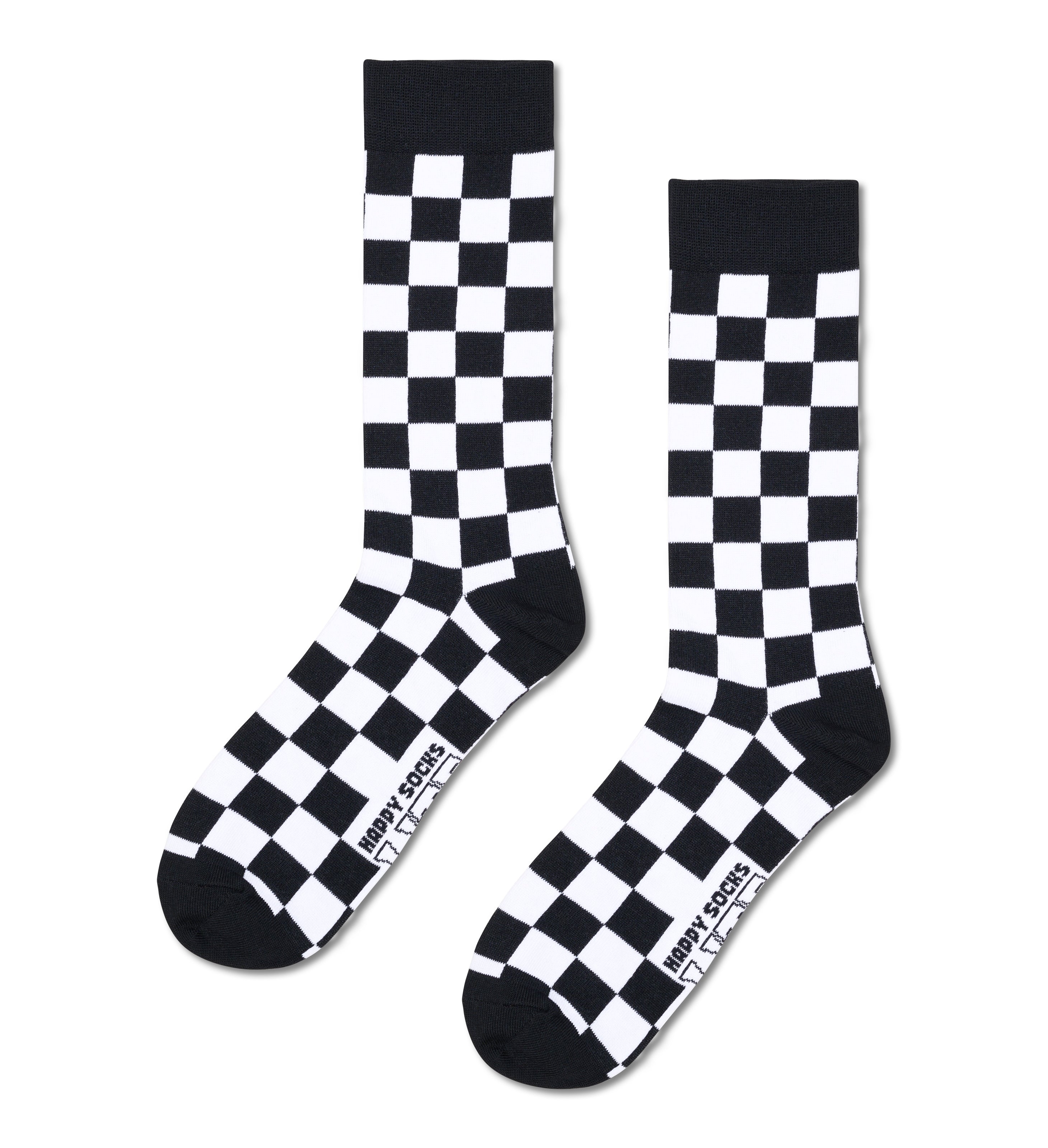 HappySocks Unisex LITE Checkered Crew Length Socks for Women and Men