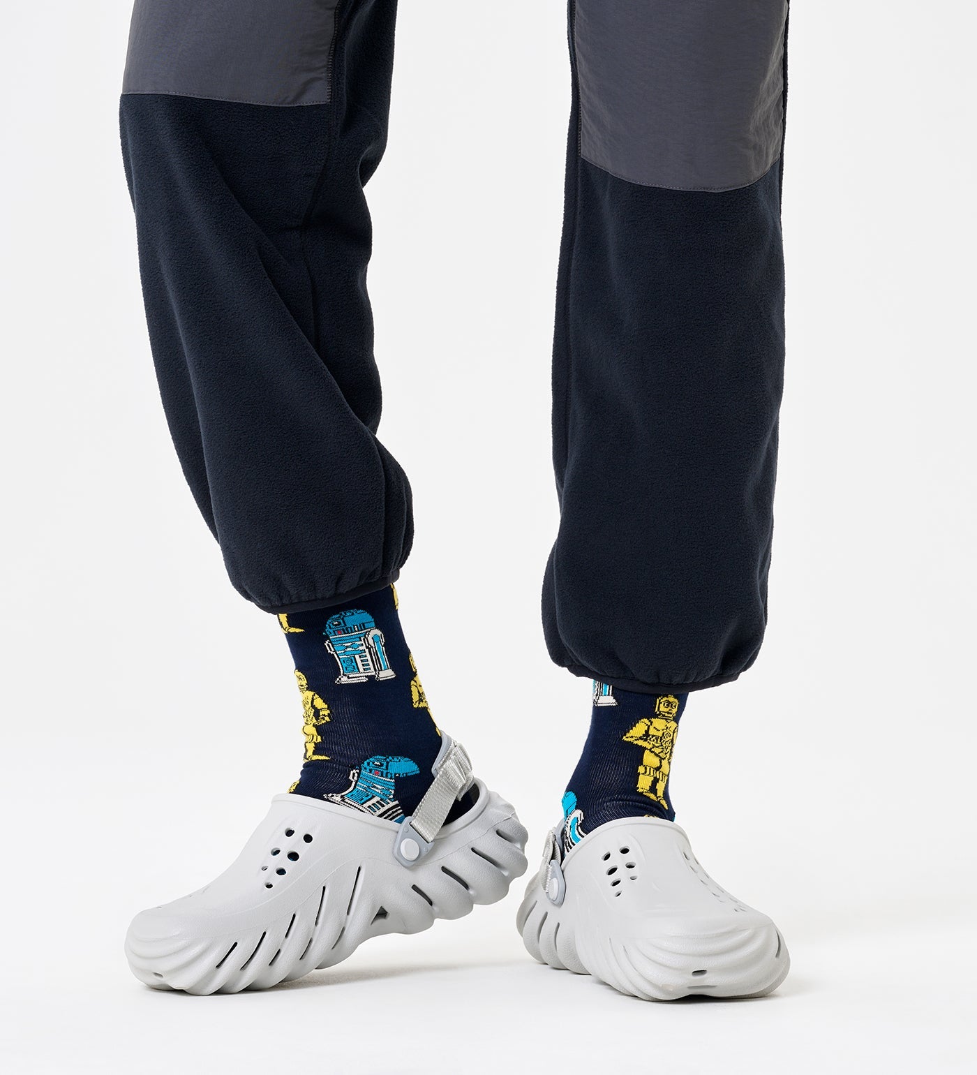 Happy Socks Unisex STAR WARS™ R2-D2 and C-3PO Crew Length Socks for Women and Men