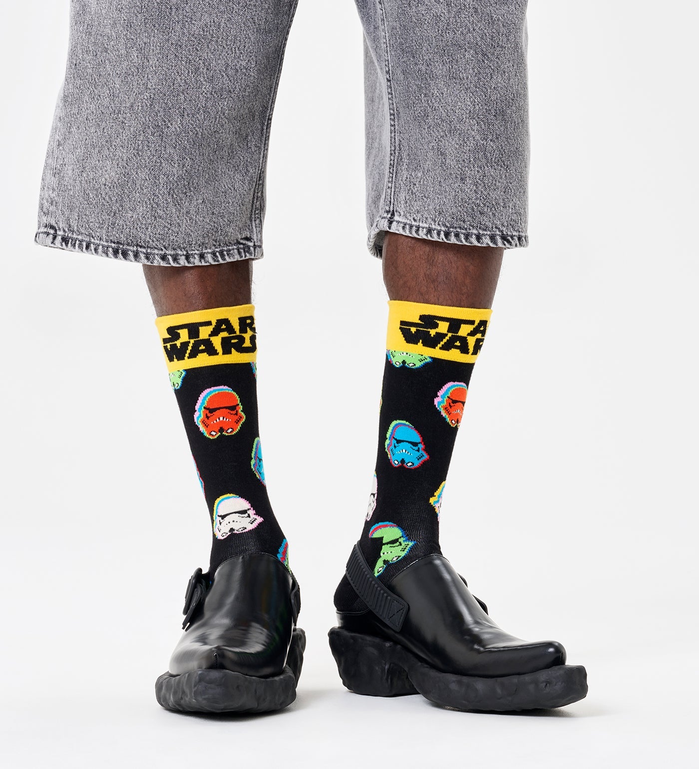 Happy Socks Unisex STAR WARS™ Stormtrooper Crew Length Socks for Women and Men