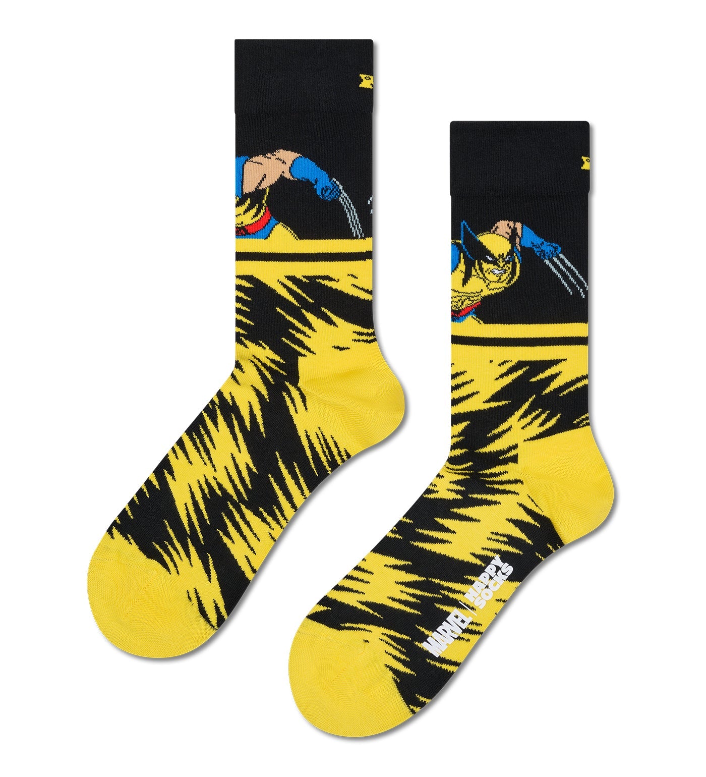 Happy Socks Unisex MARVEL™ X-Men 3-Pack Crew Length Socks Gift Set for Women and Men