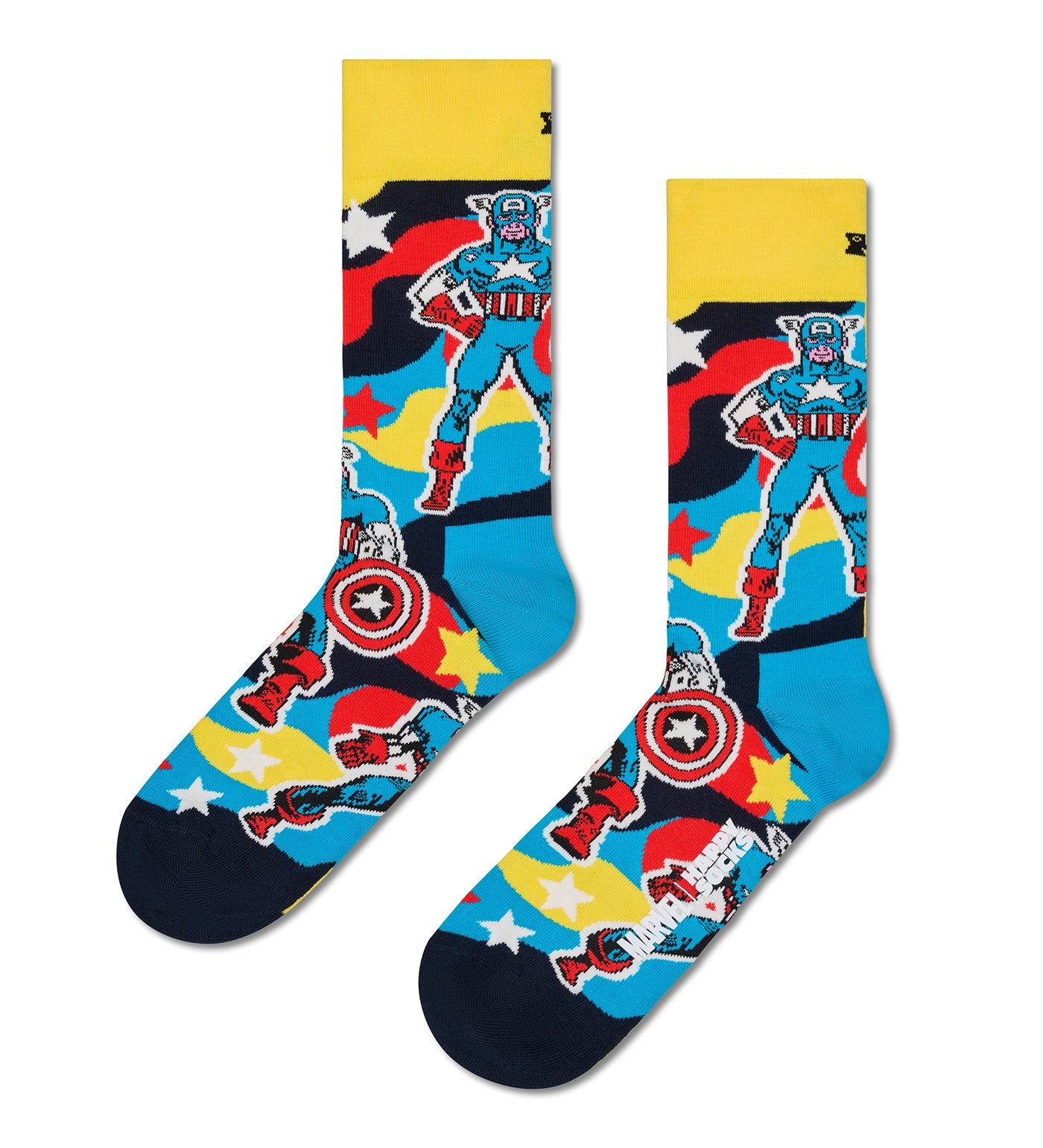 Happy Socks Unisex MARVEL™ Avengers 3-Pack Crew Length Socks Gift Set for Women and Men