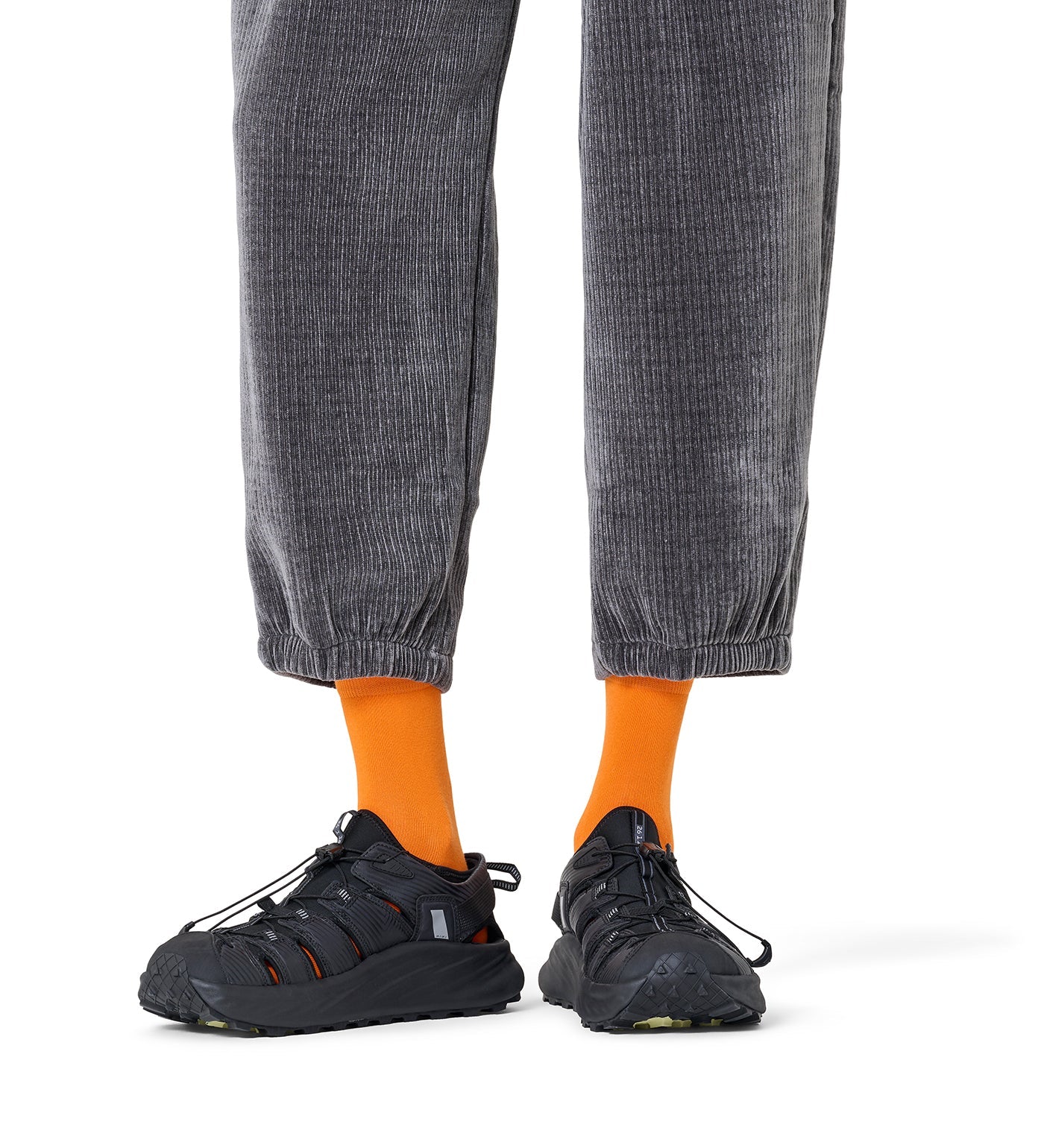 Happy Socks Unisex Orange Solid Color Crew Length Socks for Women and Men