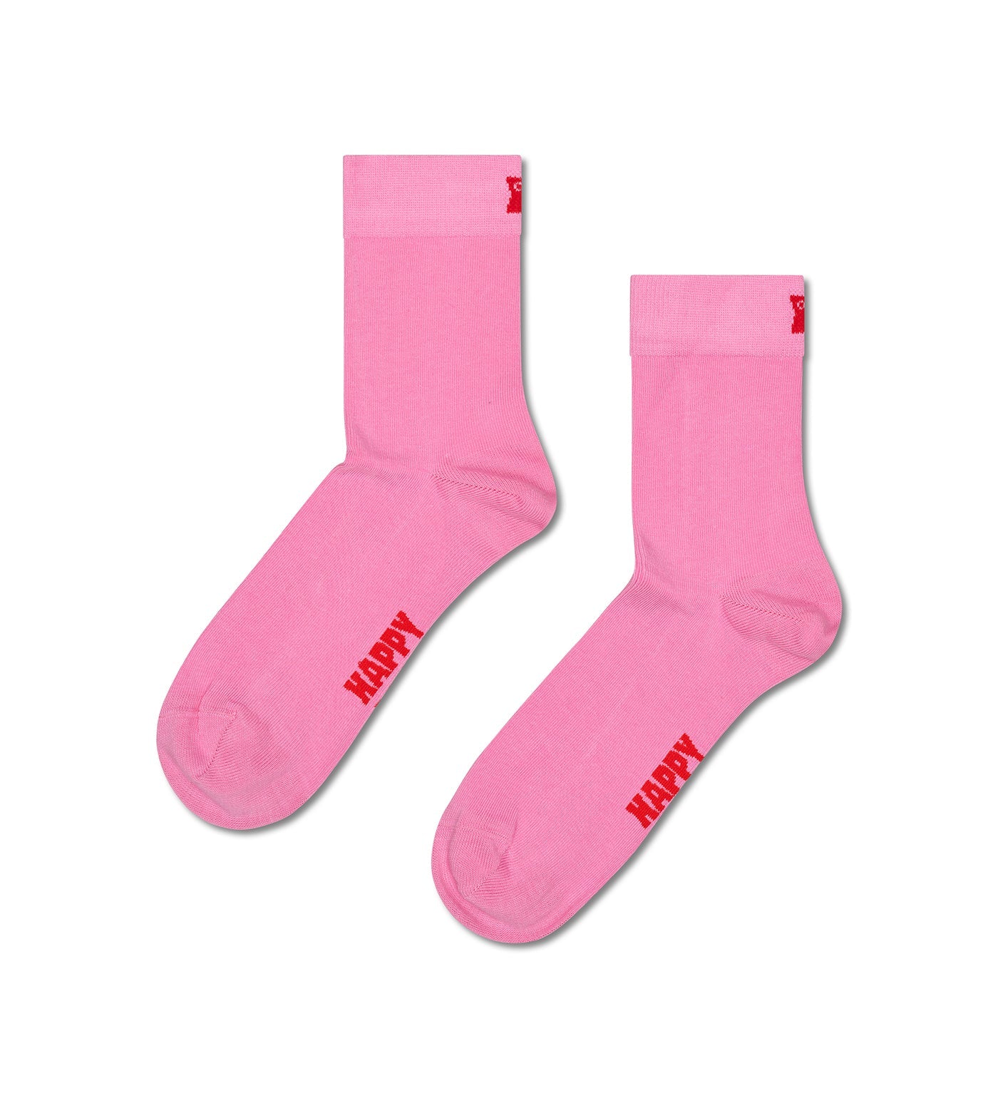 Colorful unisex ankle length socks by Happy Socks for both men and women, offering a blend of comfort and style in solid hues.