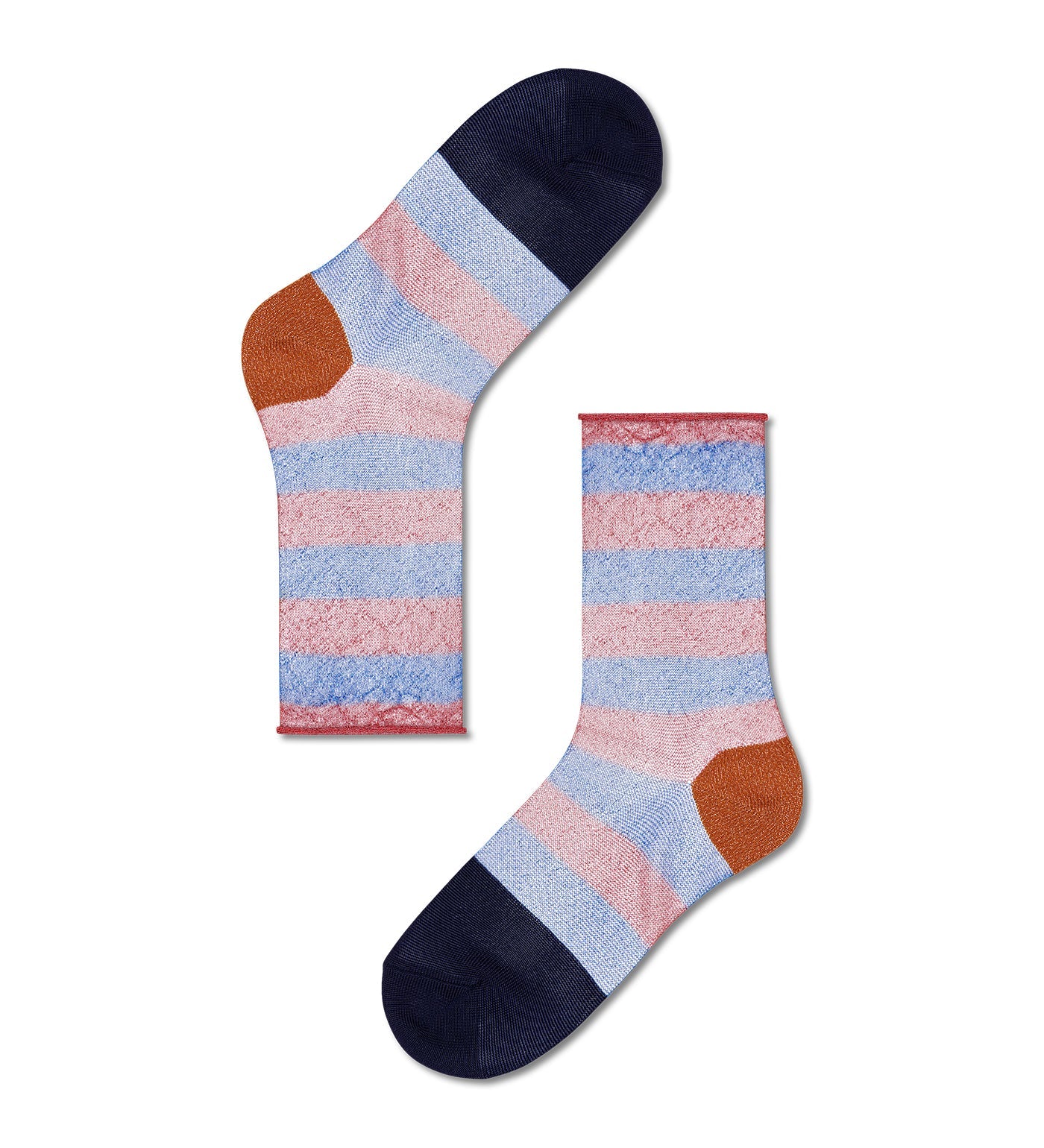 Brightly patterned Happy Socks Franca Calf Length Socks for Women, featuring vibrant colors and playful designs.