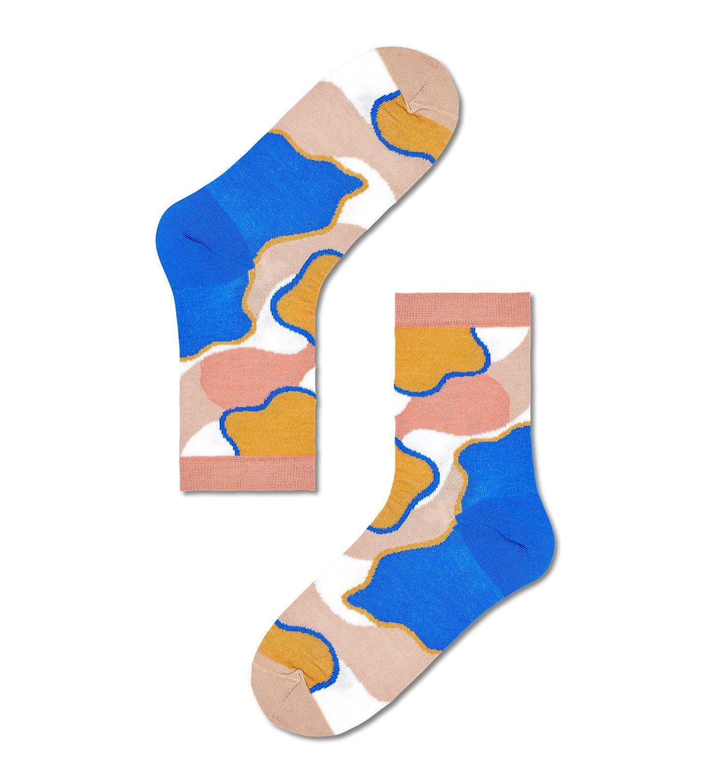 Colorful Happy Socks Lina calf-length socks for women, featuring playful patterns and comfortable fit.