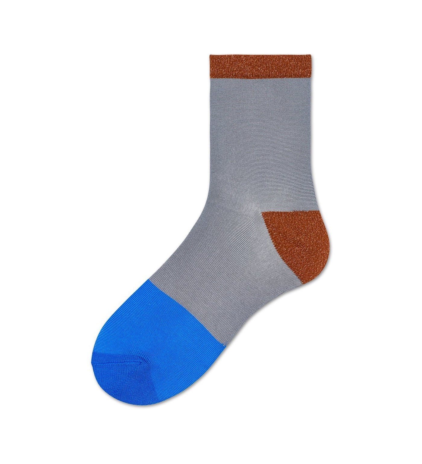 Bright pink calf-length socks with glittery sparkle design, perfect for women to add fun and style to any outfit.