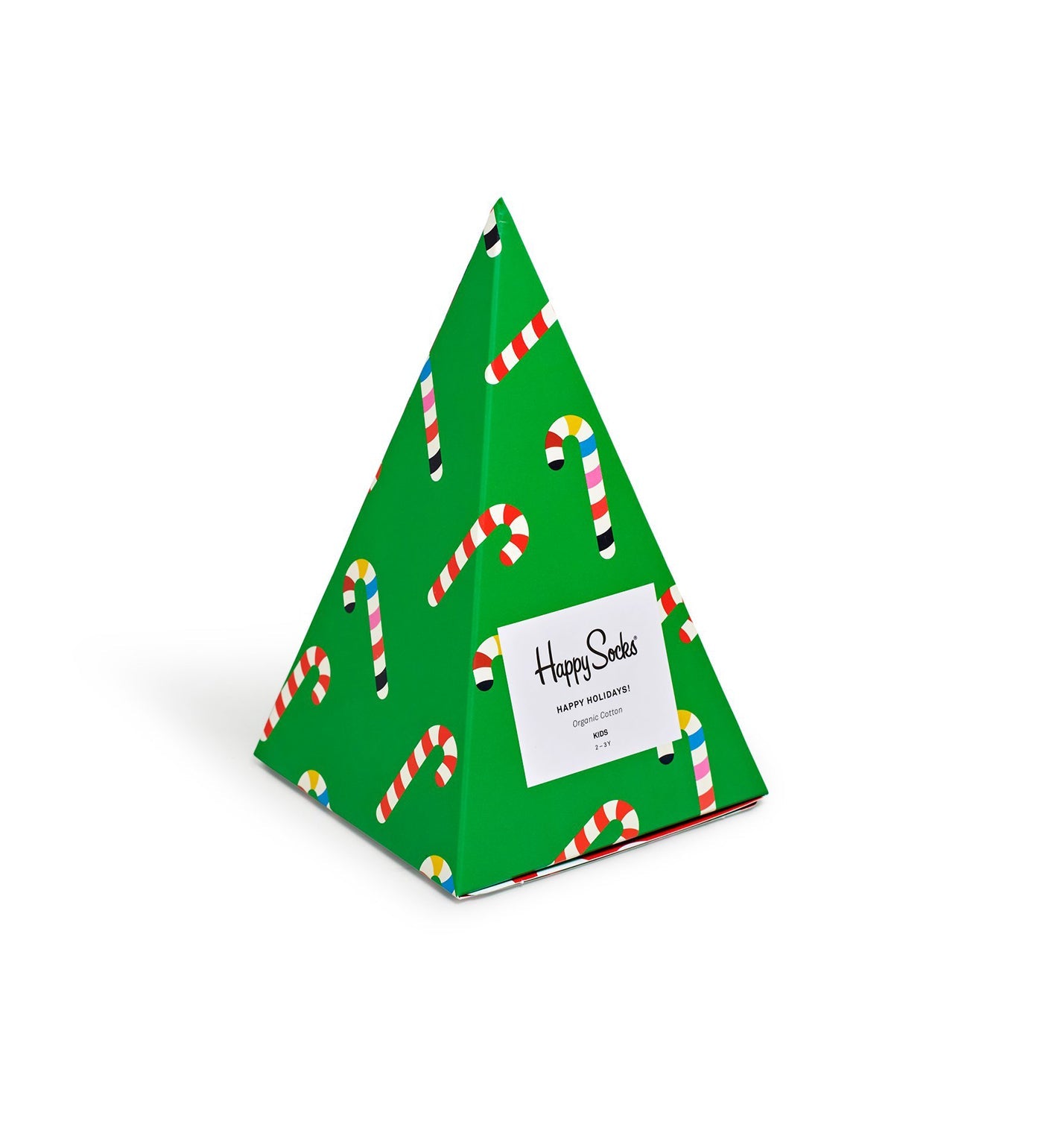 Colorful Happy Socks unisex holiday crew socks for kids, perfect as a fun gift set for the festive season.
