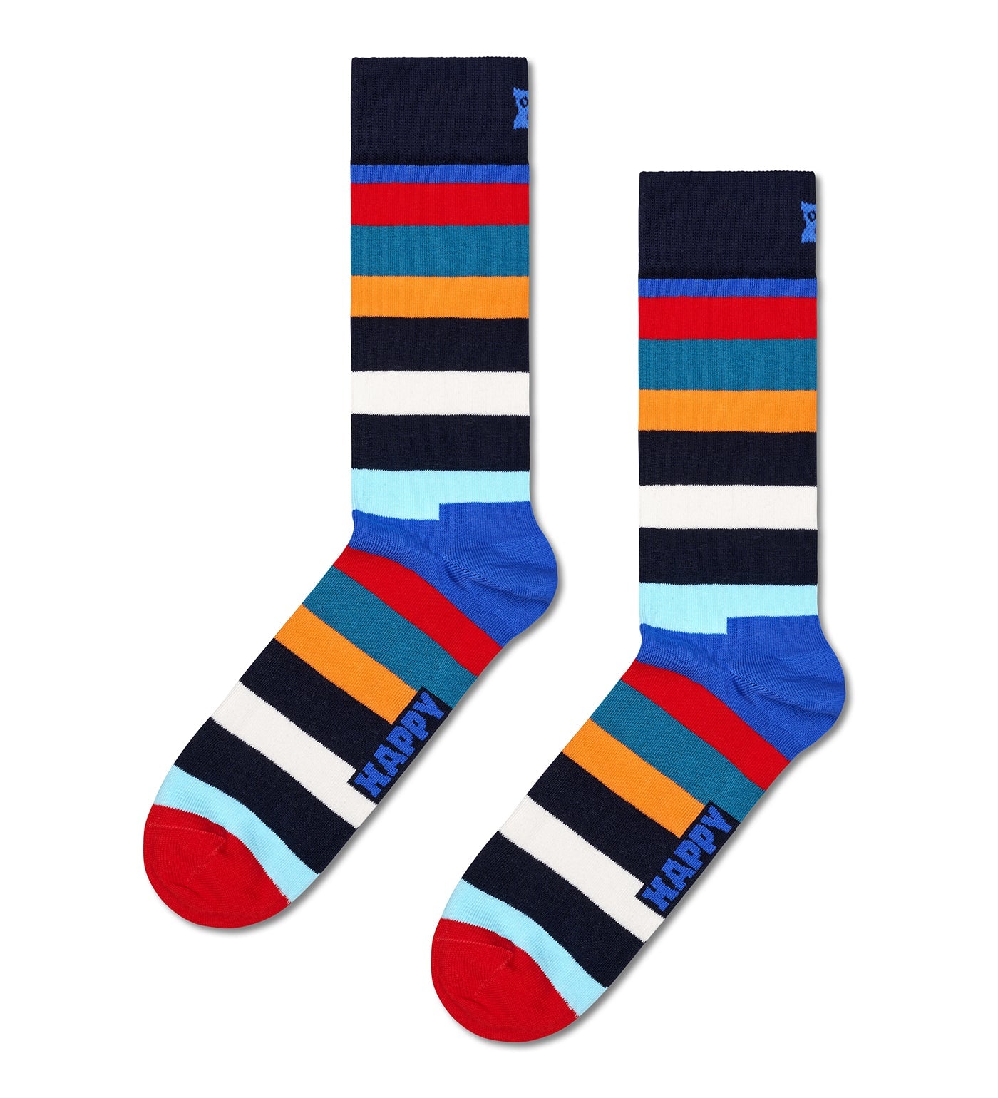 Happy Socks Unisex 4-Pack Multi-Color Crew Length Socks Gift Set for Women and Men