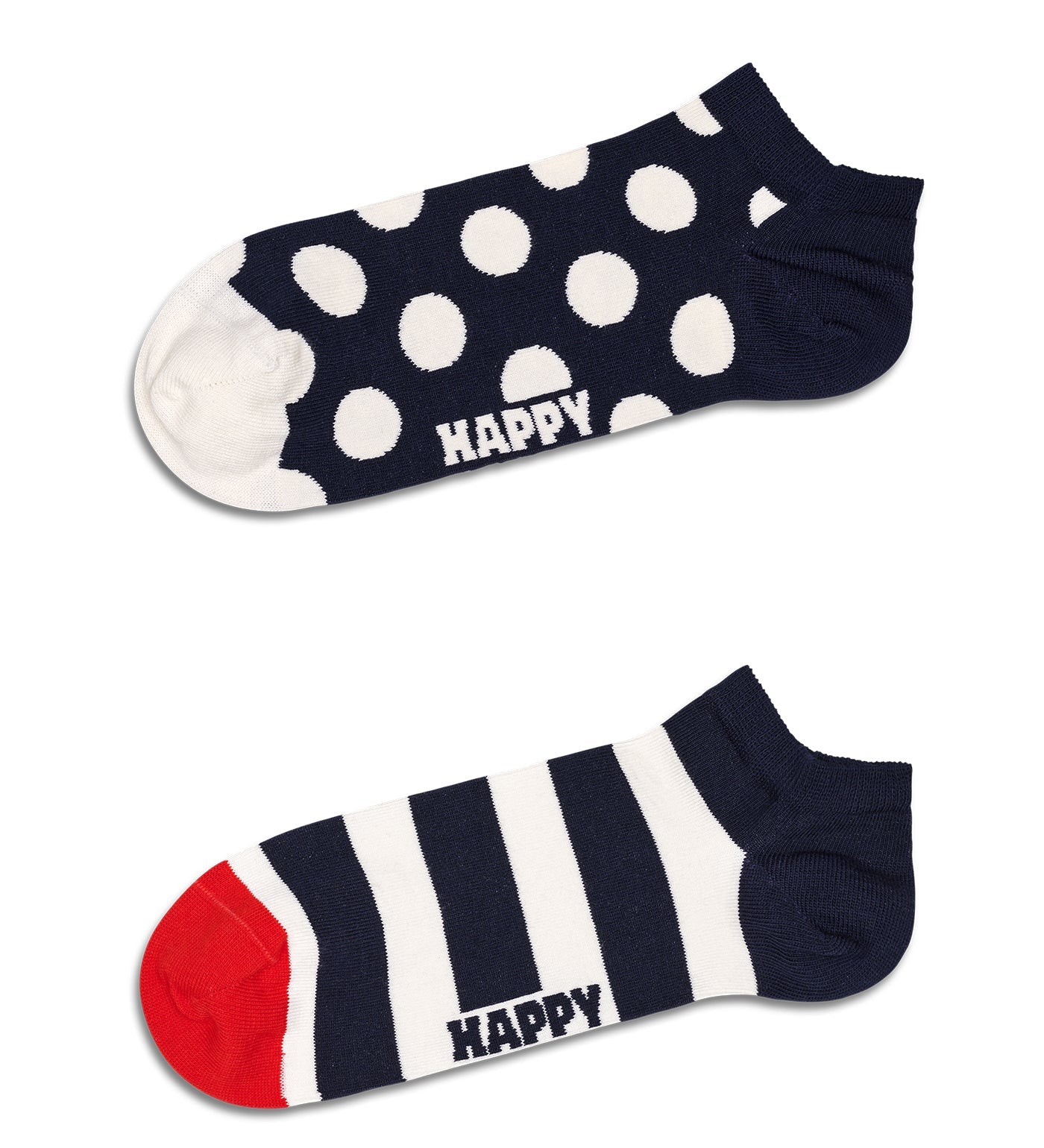 Happy Socks Calzini Unisex A Pois E Strisce, Confezione Regalo, Cotone Morbido, Taglie 36-40 E 41-46