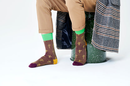 Dressed Cactus Crew Sock