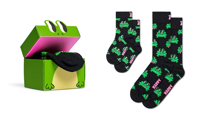 Kids 2-Pack Mini & Me Froggys Gift Set by Happy Socks India