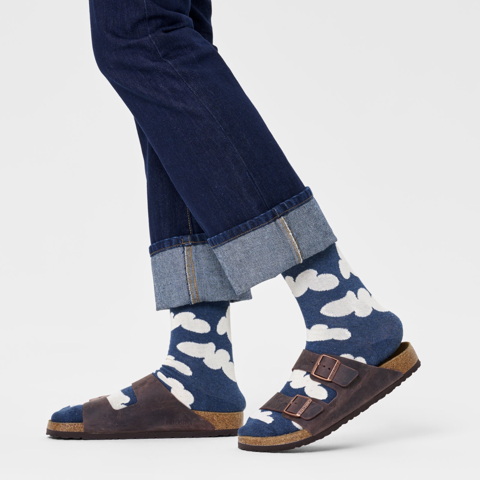 Happy Socks Unisex Cloudy Crew Length Socks for Women and Men