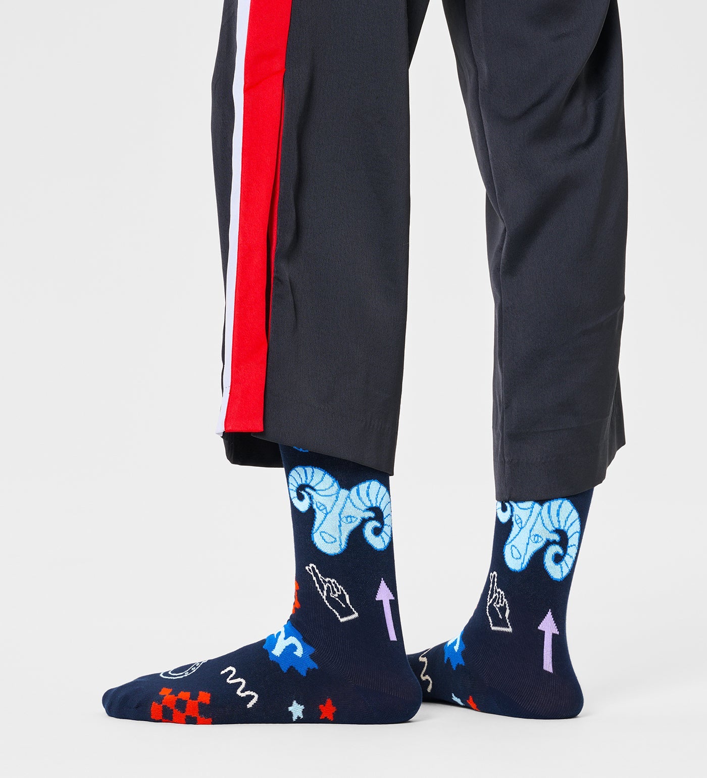 Happy Socks Unisex Aries Crew Length Socks for Women and Men