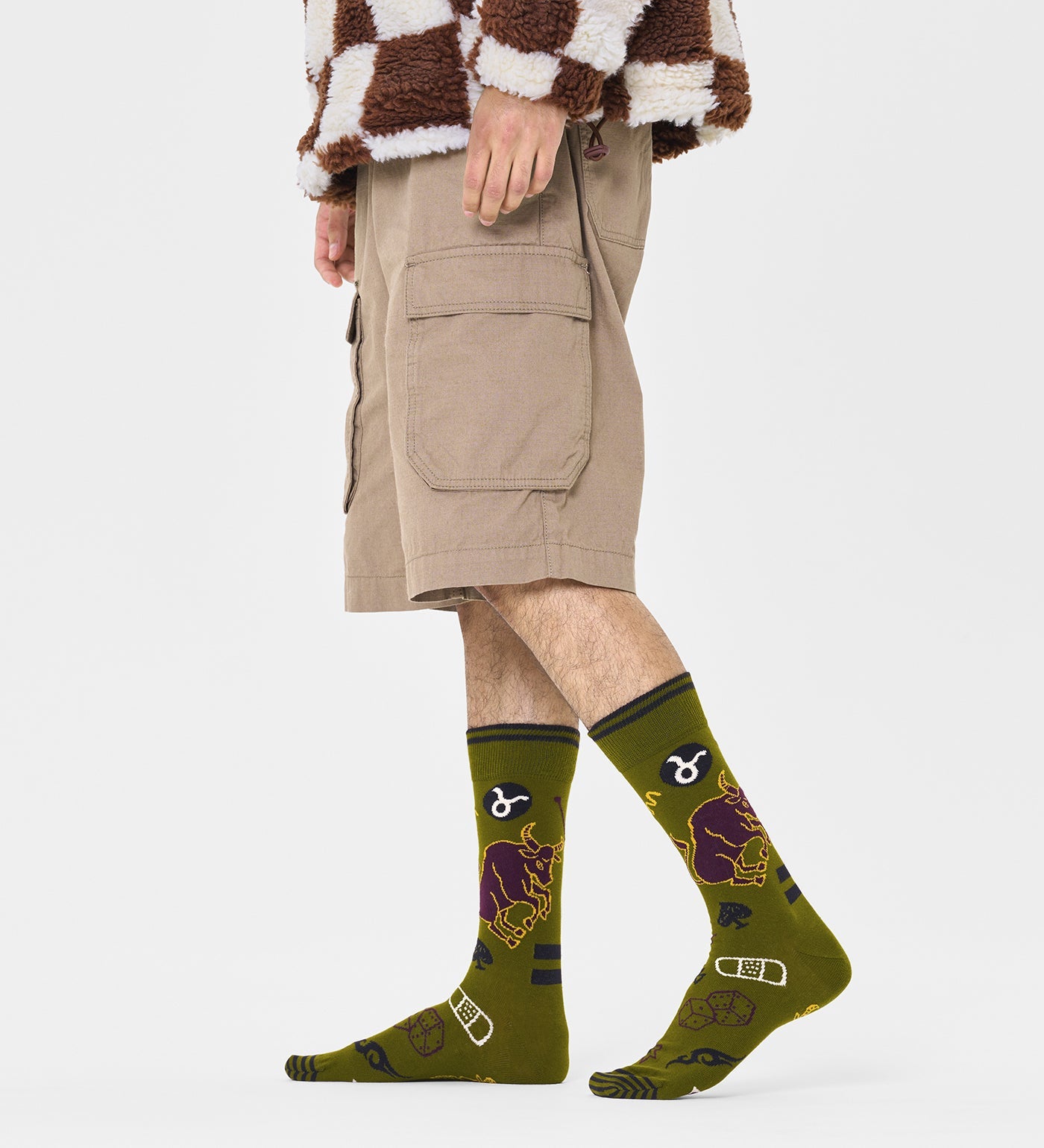 Happy Socks Unisex Taurus Crew Length Socks for Women and Men