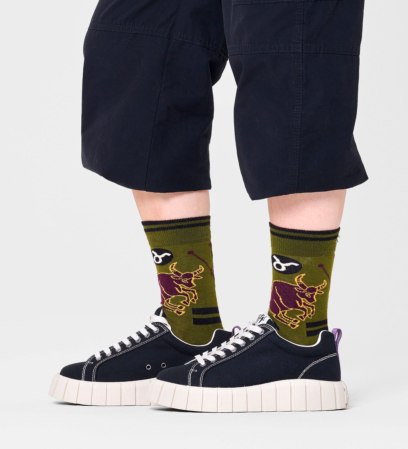 Happy Socks Unisex Taurus Crew Length Socks for Women and Men