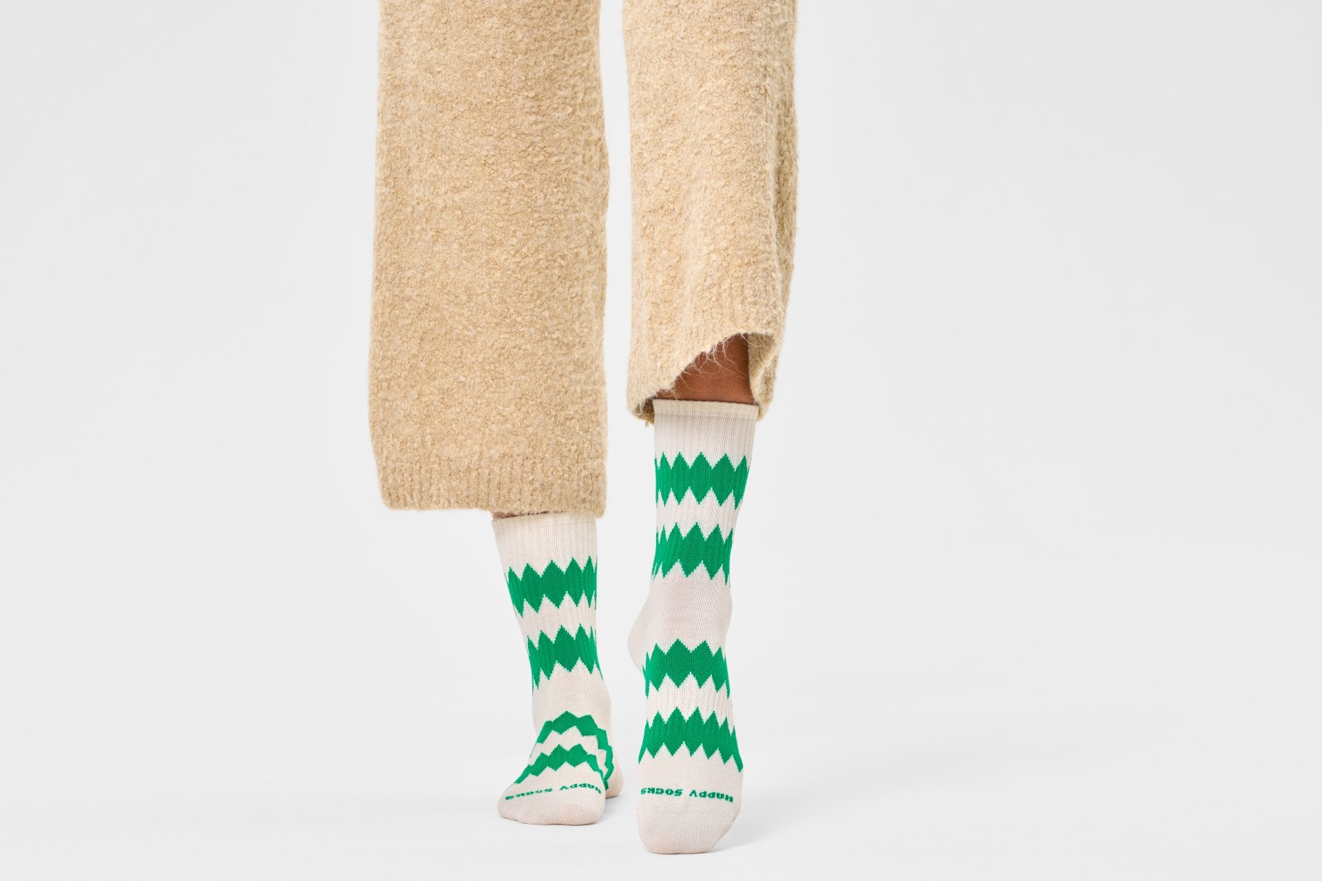 Zigzag 3/4 Crew Sock by Happy Socks India