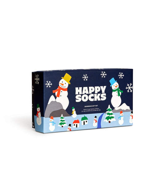 3-Pack Snowman Socks Gift Set by Happy Socks India