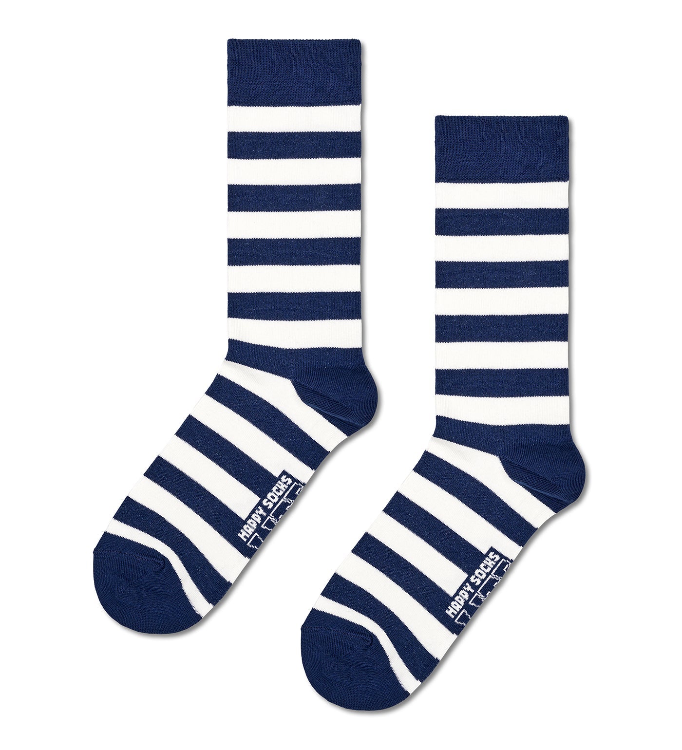 Happy Socks Unisex LITE Big Stripe  Crew Length Socks for Women and Men