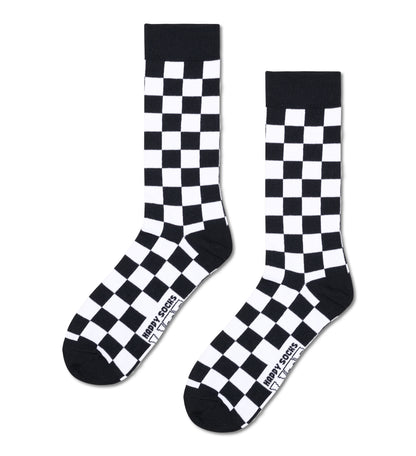 HappySocks Unisex LITE  Checkered Crew Length Socks for Women and Men