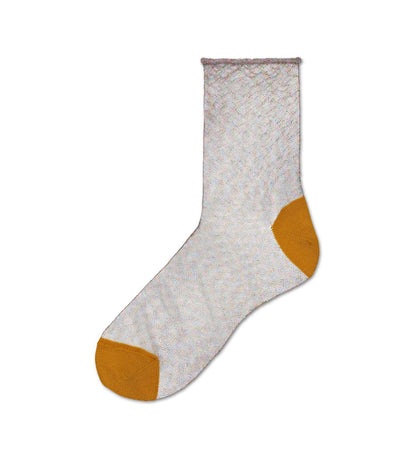 Brightly patterned Happy Socks Emma calf-length socks for women, offering vibrant style and comfortable fit for everyday wear.