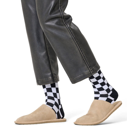 HappySocks Unisex LITE  Checkered Crew Length Socks for Women and Men