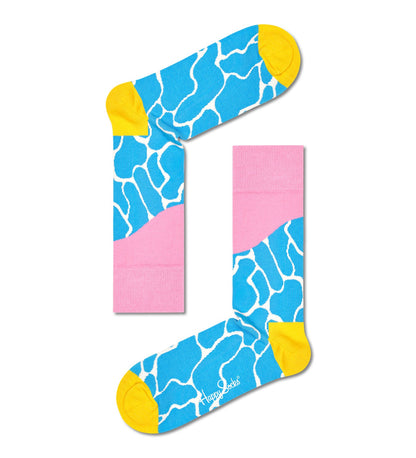 Colorful WWF-themed crew socks gift set for women and men, featuring vibrant patterns in a 4-pack.